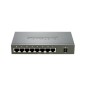 D-Link DES-1008PA commutateur réseau Non-géré Fast Ethernet (10/100) Connexion Ethernet, supportant l'alimentation via ce port