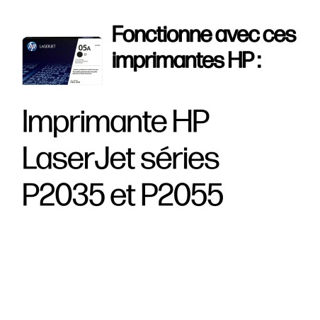 HP 05A toner LaserJet noir authentique