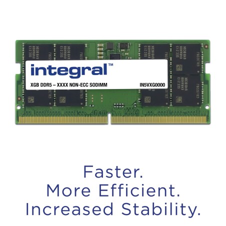 Integral IN5V32GNJRDXK2 module de mémoire 64 Go 2 x 32 Go DDR5 262-pin SO-DIMM