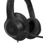Targus AEH102GL casque Avec fil Arceau Appels/Musique USB Type-A Noir