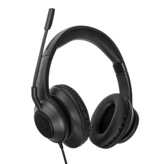 Targus AEH102GL casque Avec fil Arceau Appels Musique USB Type-A Noir