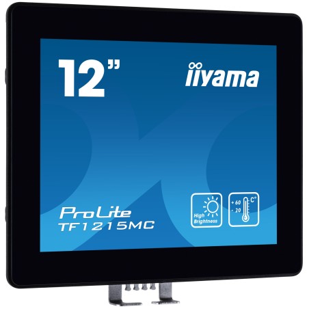 iiyama TF1215MC-B1 écran plat de PC 30,7 cm (12.1") 1024 x 768 pixels LCD Écran tactile Noir