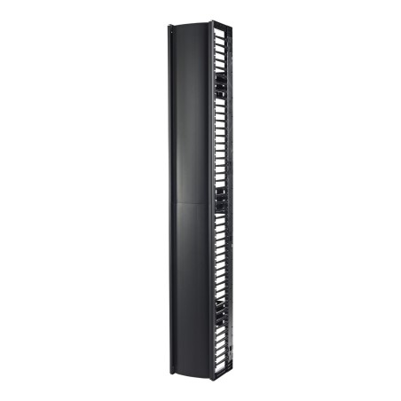 APC Gestionnaire de câbles vertical Valueline pour racks à 2 et 4 montants, 84" (H) x 12" (l), un seul côté avec porte