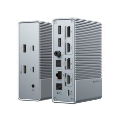 Targus HDG215-EUZ station d'accueil USB 3.2 Gen 2 (3.1 Gen 2) Type-C Argent