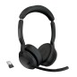Jabra Evolve2 55 Casque Sans fil Arceau Bureau/Centre d'appels USB Type-C Bluetooth Socle de chargement