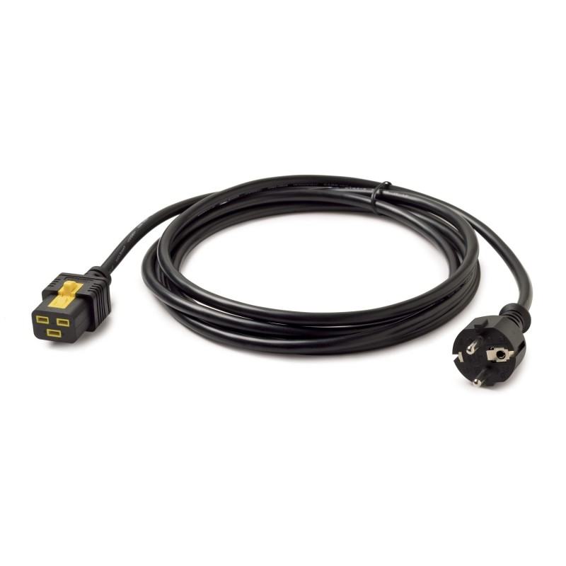 APC NetShelter - Cordon d'alimentation - Verrouillable - 3m - C19 - CEE/7 Schuko