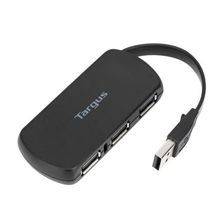 Targus ACH114EU hub & concentrateur USB 2.0 480 Mbit s Noir