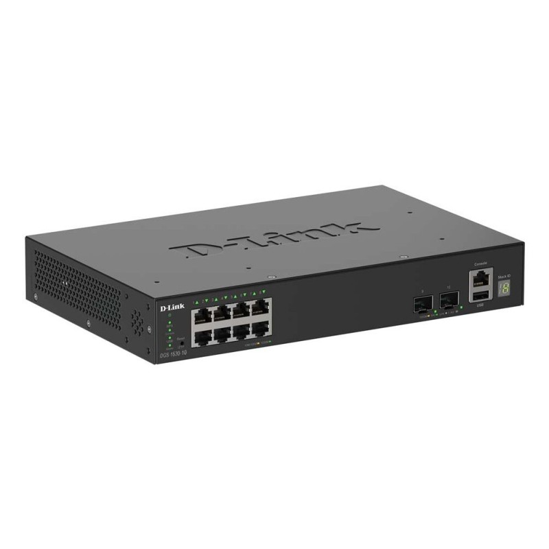 D-Link DGS-1530-10 Géré L2 Gigabit Ethernet (10/100/1000) Noir D-Link DGS-1530-10 Géré L2 Gigabit Ethernet (10/100/1000) Noir