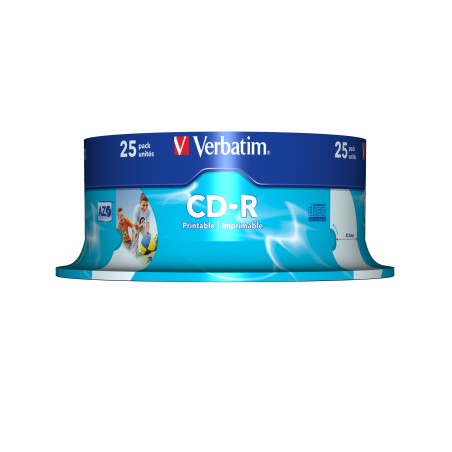 Verbatim CD-R AZO Wide Inkjet Printable 700 Mo 52x 25 pièce(s)