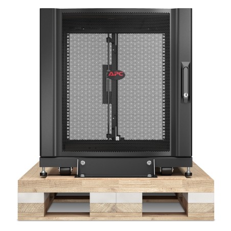 APC Coffret NetShelter SX 12U, pour armoire en rack serveur 600 x 1 070 mm, avec panneaux latéraux noirs, emballage antichoc