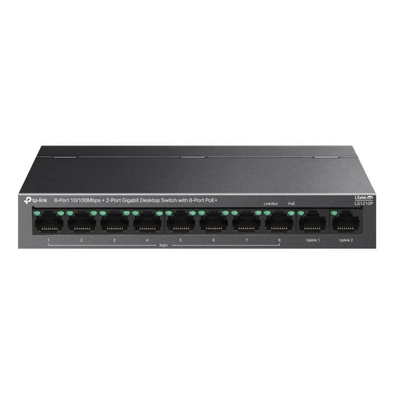 TP-Link LS1210P commutateur réseau Non-géré L2 Gigabit Ethernet (10/100/1000) Connexion Ethernet, supportant l'alimentation via