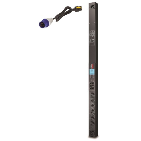 APC Rack PDU 2G, Switched, ZeroU, 16A, 230V, (7) C13 (1) C19, IEC309 Cord