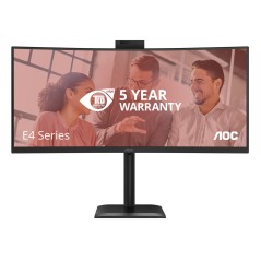 AOC CU34E4CW 75 écran plat de PC 86,4 cm (34") 3440 x 1440 pixels Noir