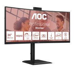 AOC CU34E4CW 75 écran plat de PC 86,4 cm (34") 3440 x 1440 pixels Noir