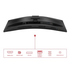 AOC CU34E4CW 75 écran plat de PC 86,4 cm (34") 3440 x 1440 pixels Noir