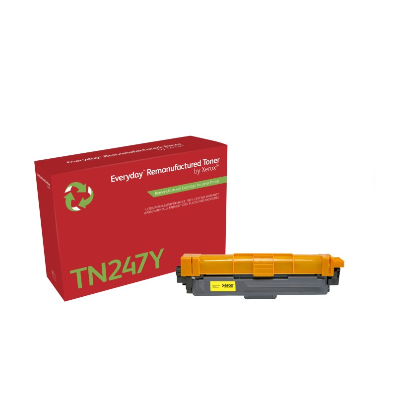 Toner remanufacturé Jaune Everyday™ de Xerox compatible avec Brother TN247Y, Grande capacité