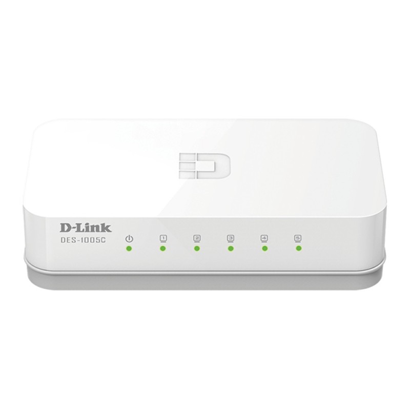 D-Link ES-1005C/E Non-géré Fast Ethernet (10/100) Bureau Blanc