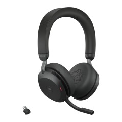 Jabra Evolve2 75 Casque Avec fil &sans fil Arceau Appels Musique USB Type-C Bluetooth Socle de chargement Noir