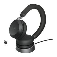 Jabra Evolve2 75 Casque Avec fil &sans fil Arceau Appels Musique USB Type-C Bluetooth Socle de chargement Noir