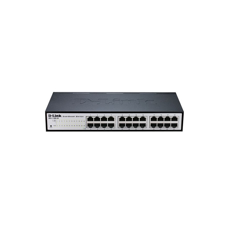 D-Link DGS-1100-24V2 Géré L2 Gigabit Ethernet (10/100/1000) 1U Noir, Gris D-Link DGS-1100-24V2 Géré L2 Gigabit Ethernet (10/100/1000) 1U Noir, Gris
