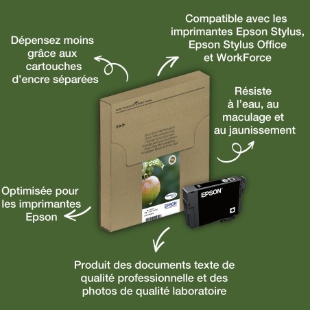 Epson Apple Encre EasyMail DURABrite Ultra multipack 4 couleurs Pomme T129