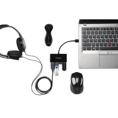 Kensington Hub 4 ports USB 3.0 UH4000 — Noir