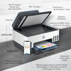 HP Smart Tank 7306 Sans fil All-in-One Couleur Imprimante, Impression recto-verso copieur, scanner