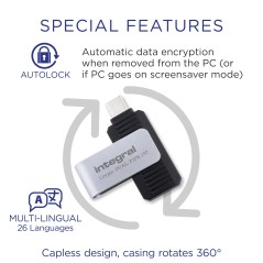 Integral INFD32GCRDLC3-197 lecteur USB flash 32 Go 3.2 Gen 1 (3.1 Gen 1)