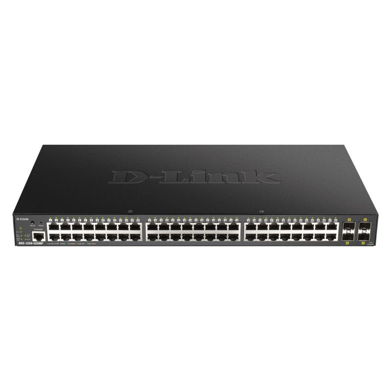 D-Link DGS-1250-52XMP Géré L3 Connexion Ethernet, supportant l'alimentation via ce port (PoE) Noir D-Link DGS-1250-52XMP Géré L3 Connexion Ethernet, supportant l'alimentation via ce port (PoE) Noir