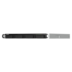 QNAP TS-464U NAS Rack (1 U) Intel® Celeron® N5095 8 Go DDR4 0 To QNAP Turbo System Aluminium, Noir