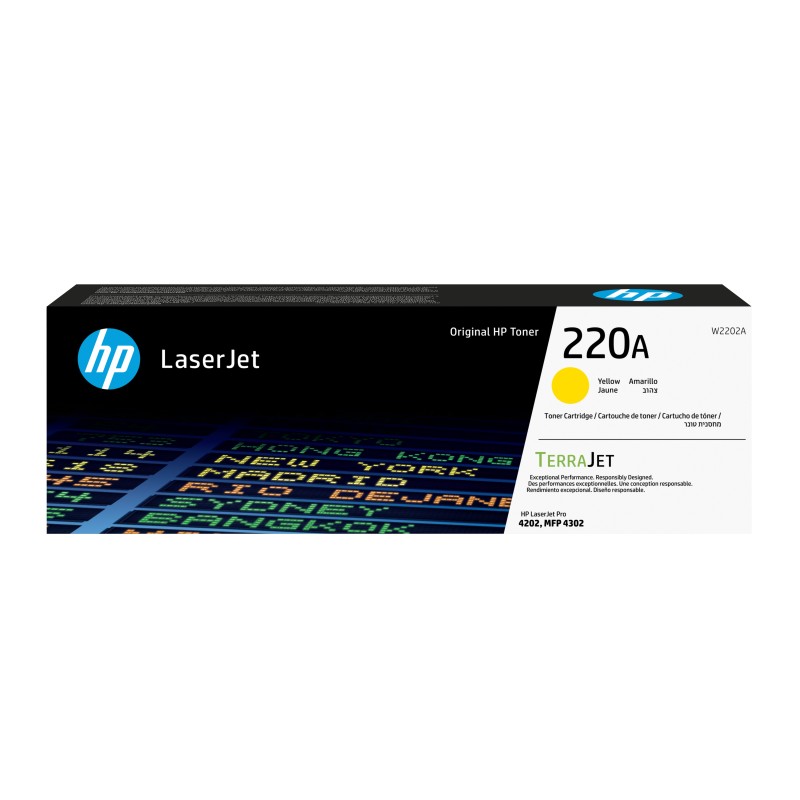 HP Toner LaserJet jaune authentique 220A HP Toner LaserJet jaune authentique 220A