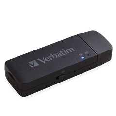 Verbatim MediaShare Mini lecteur de carte mémoire USB 2.0 Wi-Fi Noir