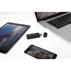Verbatim MediaShare Mini lecteur de carte mémoire USB 2.0 Wi-Fi Noir