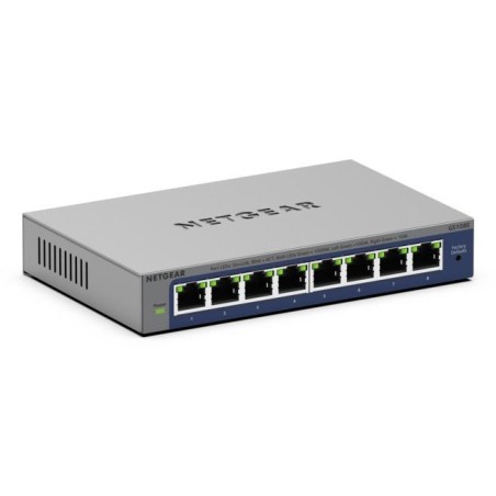 NETGEAR GS108Ev4 Non-géré L2/L3 Gigabit Ethernet (10/100/1000) Gris