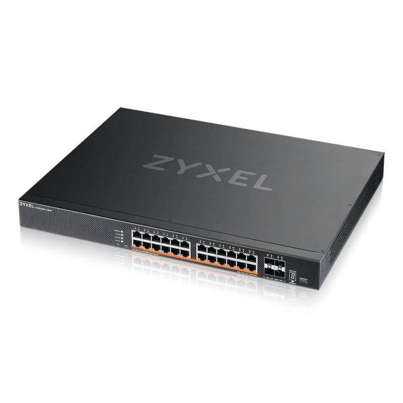 Zyxel XMG2230-28HP Géré L2/L3 2.5G Ethernet (100/1000/2500) Connexion Ethernet, supportant l'alimentation via ce port (PoE) 1U
