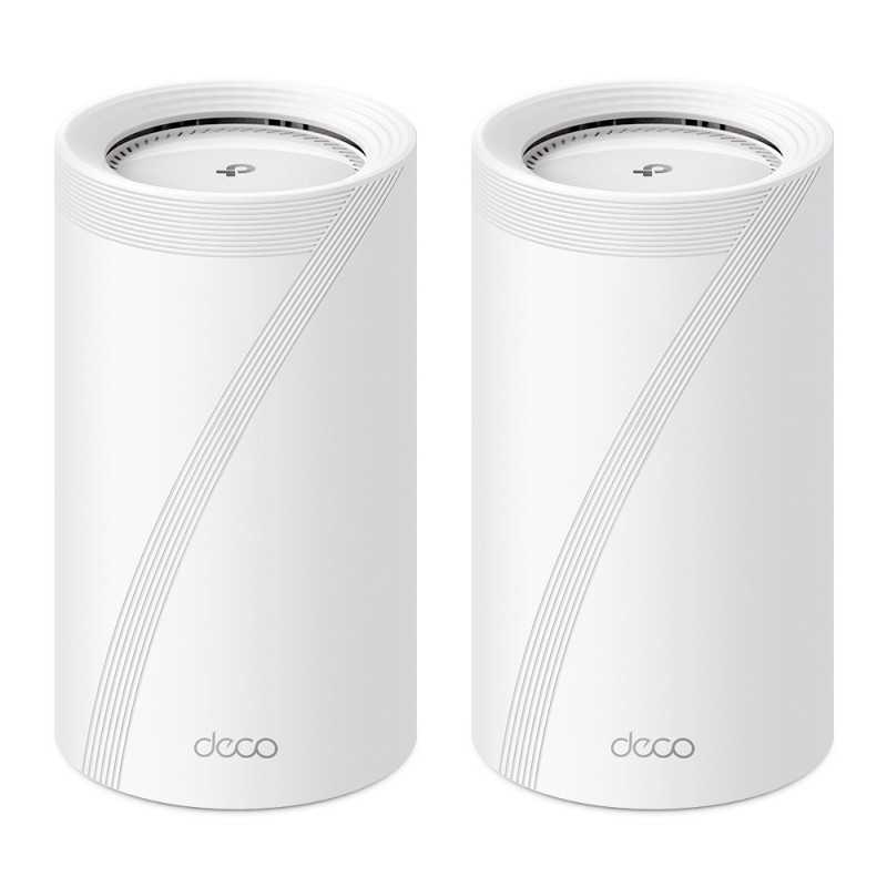 TP-Link Deco BE85 (2-Pack) Tri-bande (2,4 GHz / 5 GHz / 6 GHz) Wi-Fi 7 (802.11be) Blanc 4 Interne TP-Link Deco BE85 (2-Pack) Tri-bande (2,4 GHz / 5 GHz / 6 GHz) Wi-Fi 7 (802.11be) Blanc 4 Interne