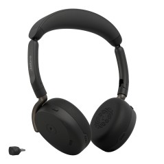 Jabra Evolve3 65 Flex Casque Sans fil Arceau Bureau Centre d'appels USB Type-C Bluetooth Noir