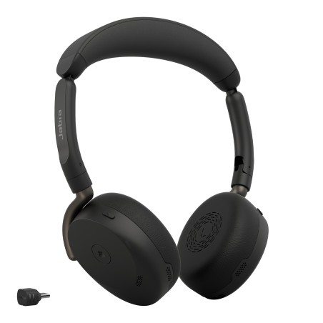Jabra Evolve3 65 Flex Casque Sans fil Arceau Bureau/Centre d'appels USB Type-C Bluetooth Noir