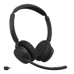 Jabra Evolve3 45 Casque Sans fil Arceau Bureau Centre d'appels USB Type-C Bluetooth Noir