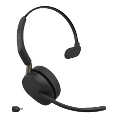 Jabra Evolve3 65 Casque Sans fil Arceau Bureau Centre d'appels USB Type-C Bluetooth Noir