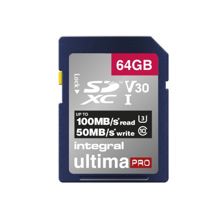 Integral INSDX64G-100/70V30 mémoire flash 64 Go SD UHS-I