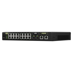 QNAP QSW-M2116P-2T2S commutateur réseau Géré L2 2.5G Ethernet Connexion Ethernet, supportant l'alimentation via ce port (PoE)