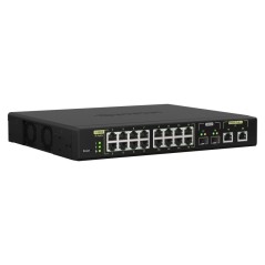 QNAP QSW-M2116P-2T2S commutateur réseau Géré L2 2.5G Ethernet Connexion Ethernet, supportant l'alimentation via ce port (PoE)