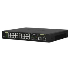 QNAP QSW-M2116P-2T2S commutateur réseau Géré L2 2.5G Ethernet Connexion Ethernet, supportant l'alimentation via ce port (PoE)