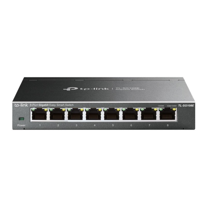 TP-Link TL-SG108E Géré L2 Gigabit Ethernet (10/100/1000) Noir TP-Link TL-SG108E Géré L2 Gigabit Ethernet (10/100/1000) Noir