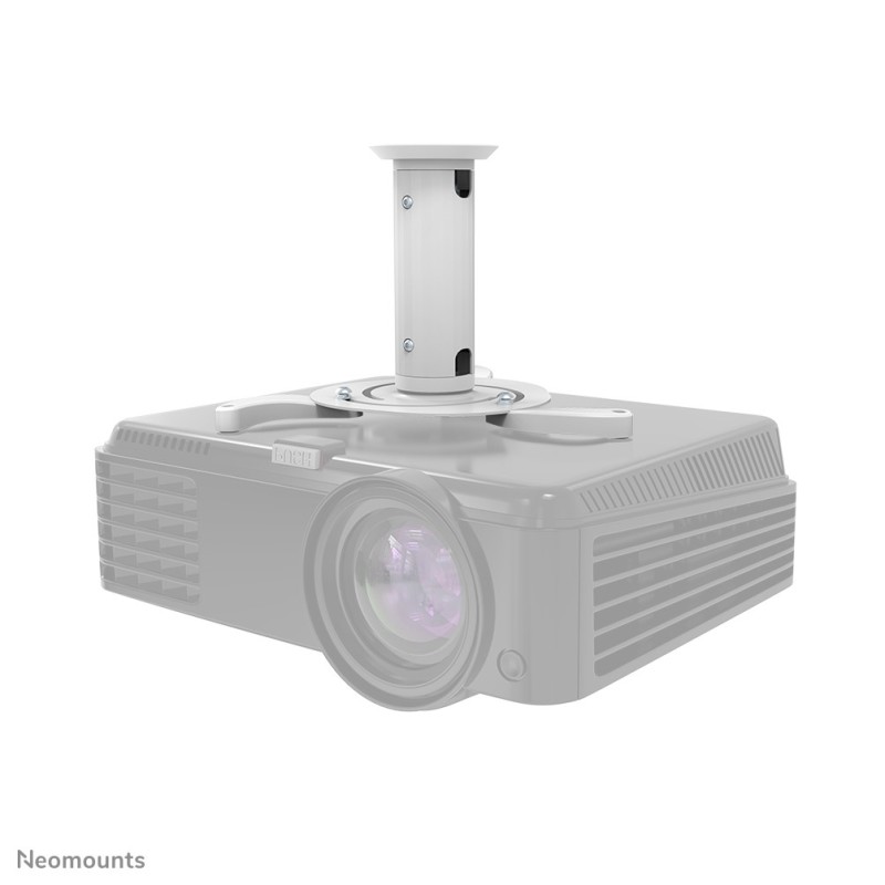 Neomounts BEAMER-C80WHITE Support de plafond pour vidéoprojecteur - h13-20 cm - orientable Neomounts BEAMER-C80WHITE Support de plafond pour vidéoprojecteur - h13-20 cm - orientable