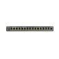 NETGEAR GS316PP Non-géré Gigabit Ethernet (10/100/1000) Connexion Ethernet, supportant l'alimentation via ce port (PoE) Noir