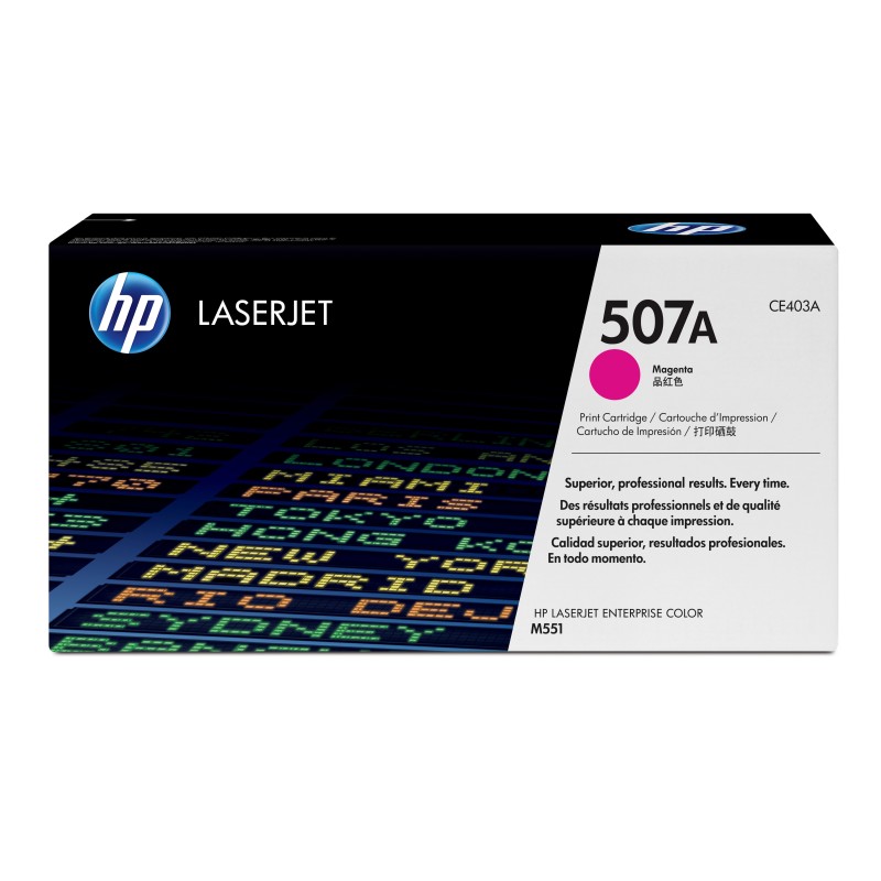 HP 507A toner LaserJet magenta authentique HP 507A toner LaserJet magenta authentique