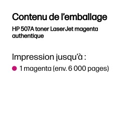 HP 507A toner LaserJet magenta authentique