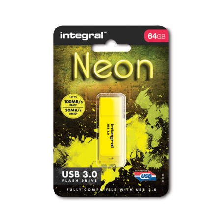 Integral INFD64GBNEONYL3.0 lecteur USB flash 64 Go 3.2 Gen 1 (3.1 Gen 1)